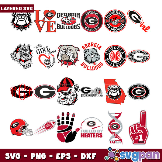 Georgia Bulldogs SVG Bundle