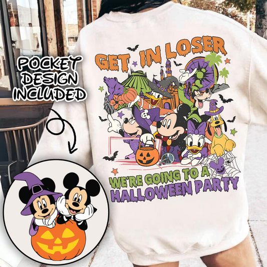 Get in loser we're having a party png, greatest time of the year png , halloween cartoons png
