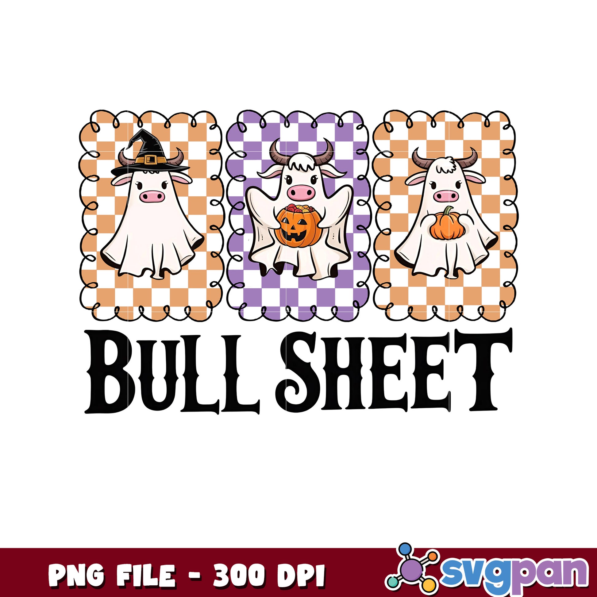 Ghost bullsheet png, halloween holiday png, halloween costume png