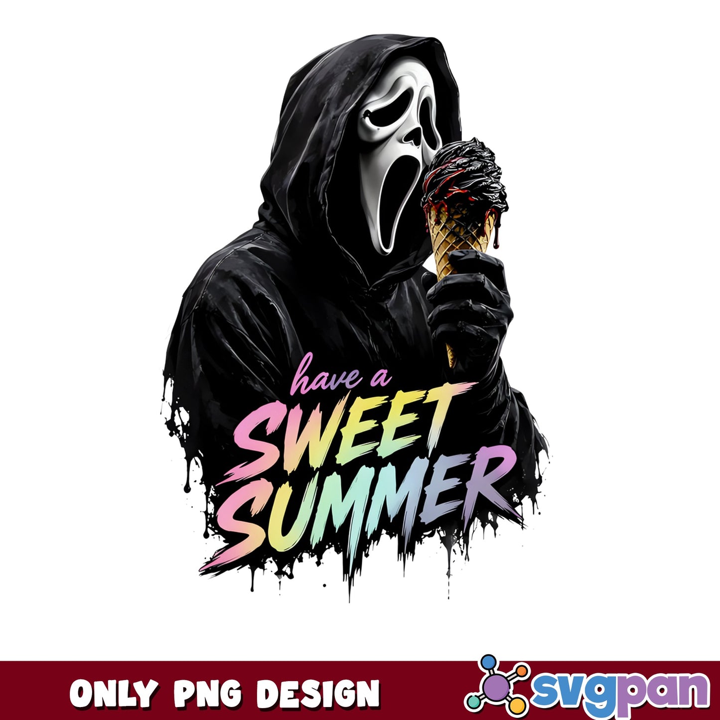 Ghostface Have A Sweet Summer PNG, Scream Horror PNG, Halloween PNG