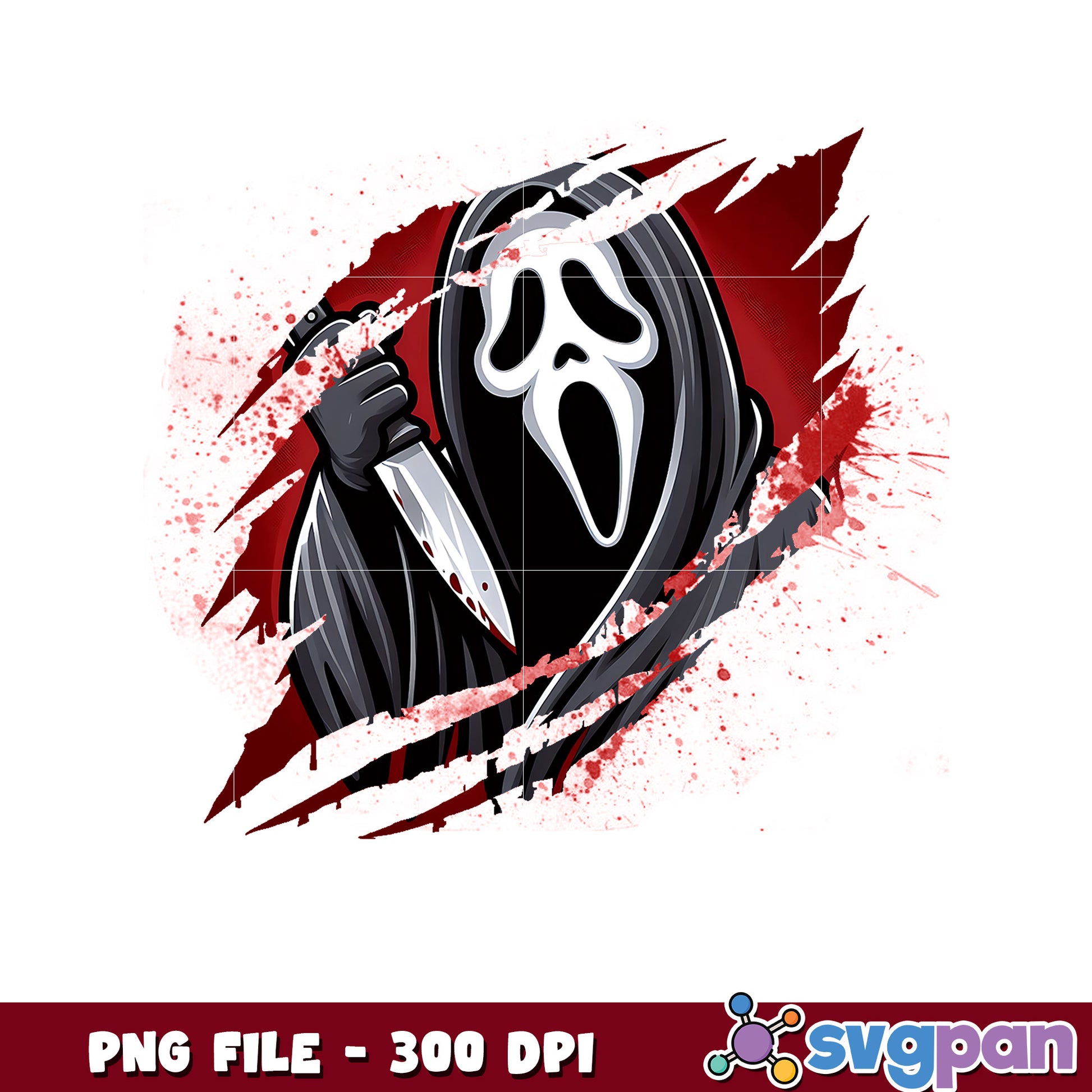 Ghost face claws png, horror movie characters png, halloween movies png