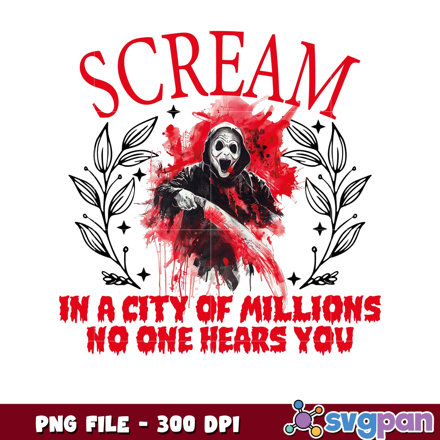 Ghost face quotes png, halloween characters png, halloween quotes png