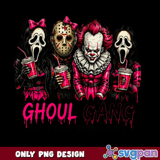 Ghoul Gang Horror Characters PNG, Halloween Horror PNG, Scary Movie PNG