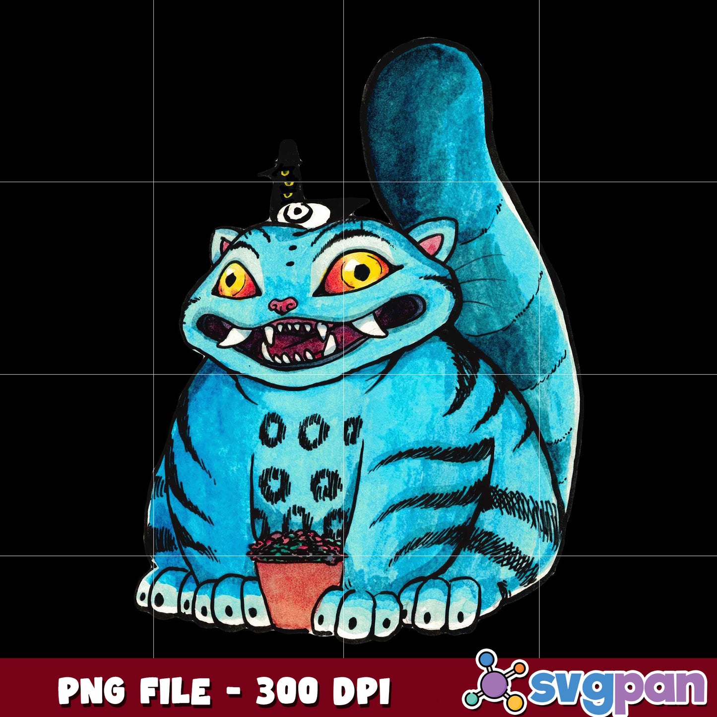 Giant tiger derpy png, funny animal png, cartoon creature png