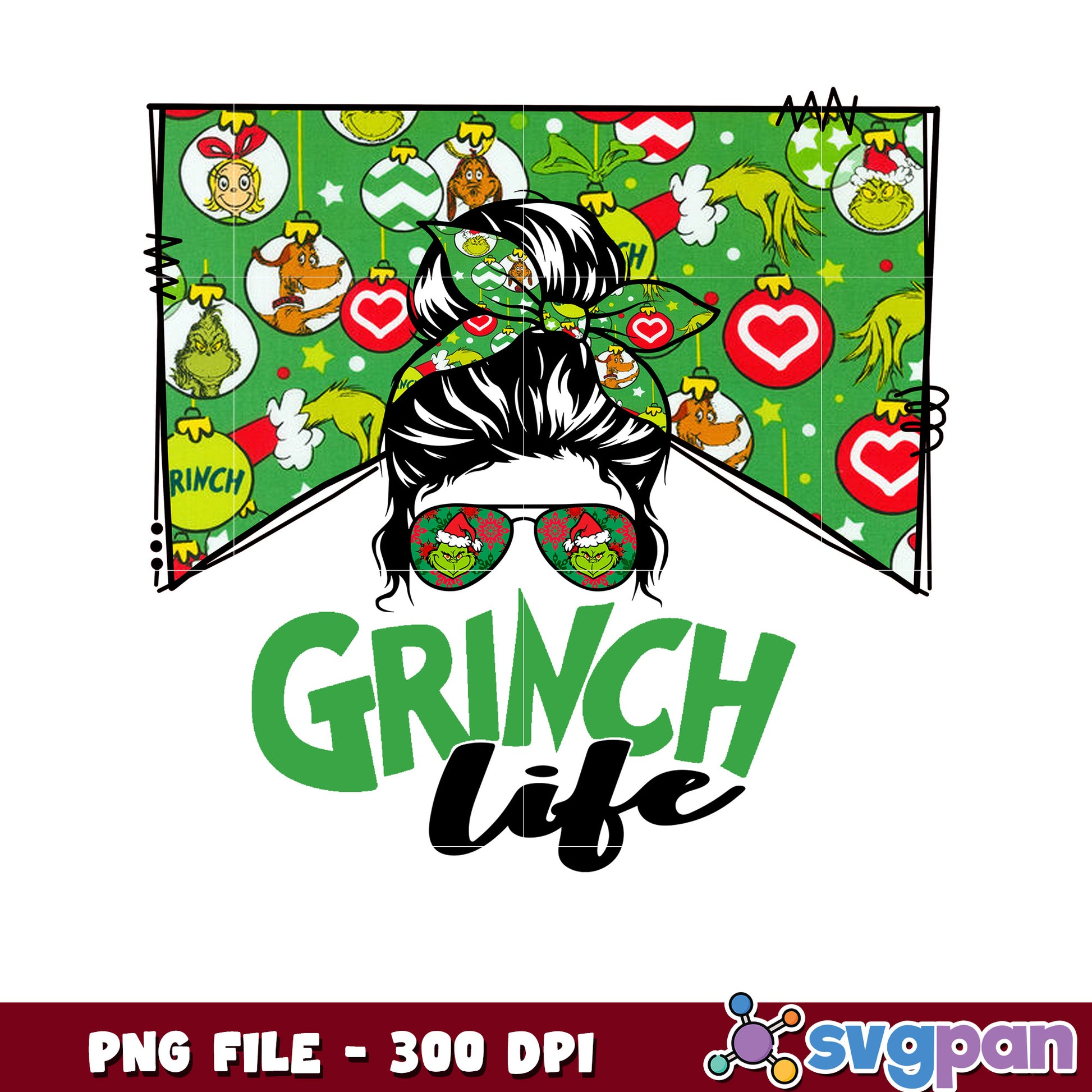 Girl grinch life png, grinch smile​​ png, grinch head ​png
