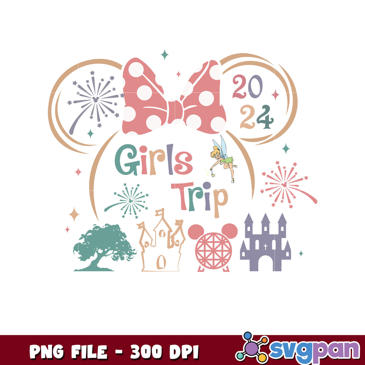 Girls trip minnie png, disney plus png, disney minnie mouse png