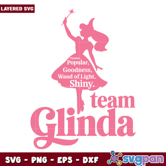 Glinda team design svg, the wizard of oz svg, halloween holiday svg