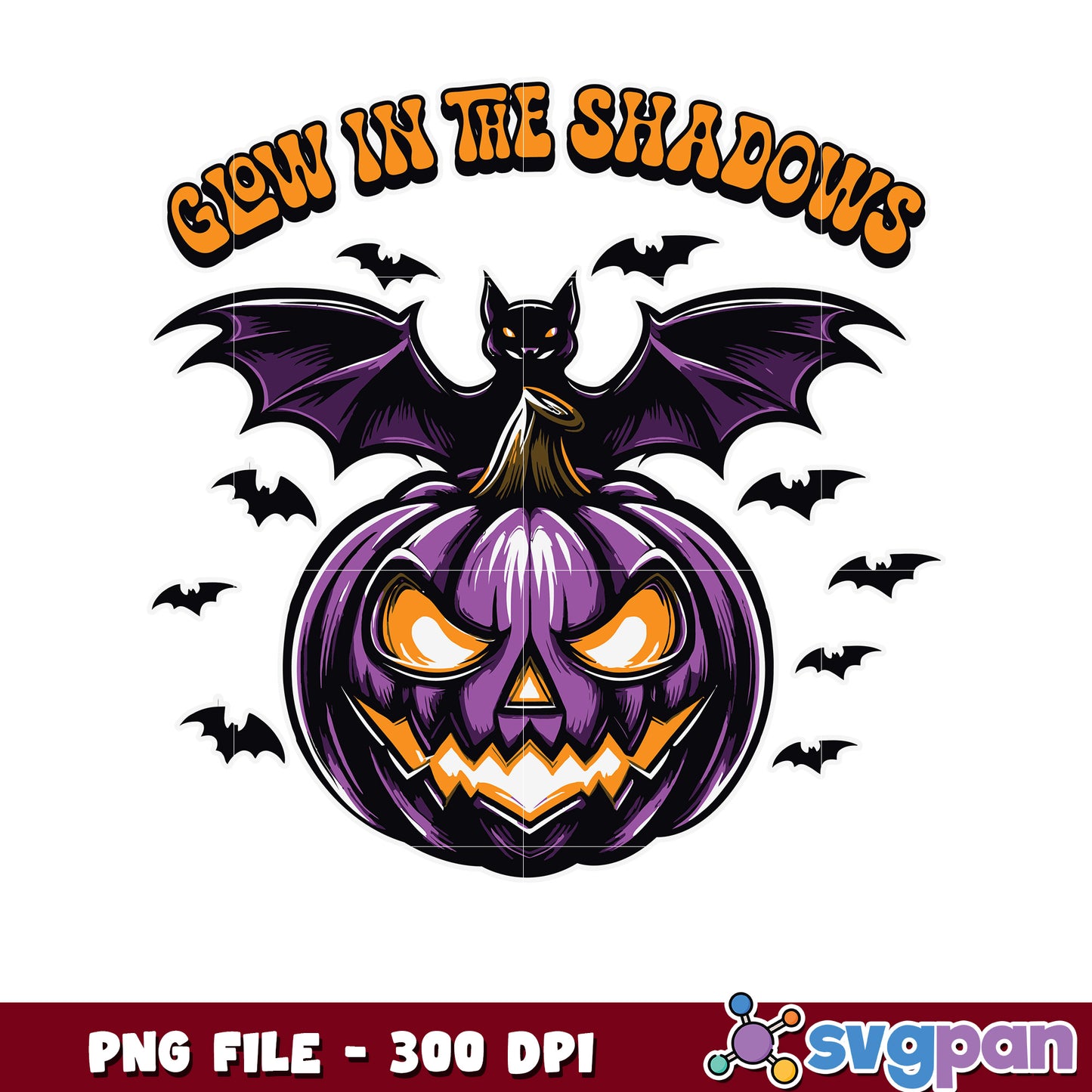 Glow in the shadow png, spirit halloween​ png, spooky autumn png