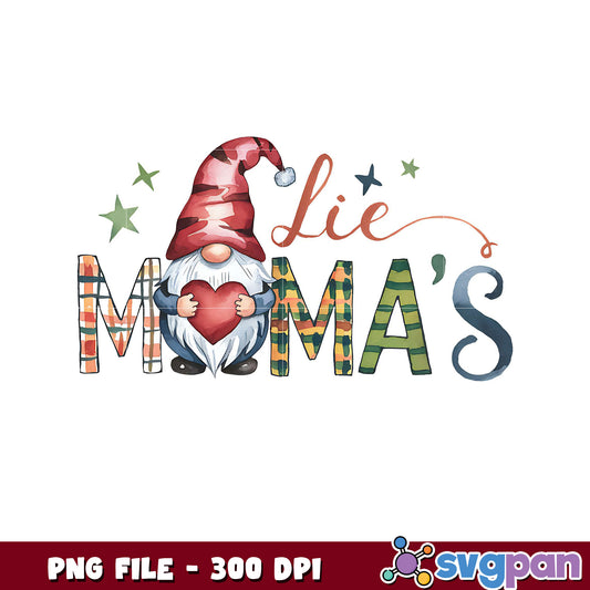 Gnome Mom Design for Crafting, Ideal for DIY Projects