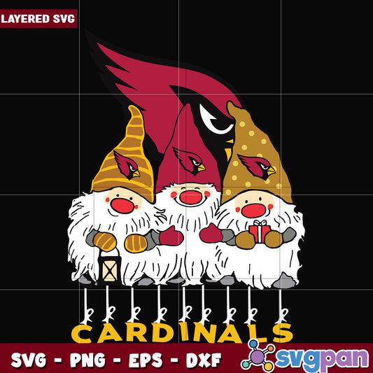 Gnomes Arizona Cardinals svg, nfl teams svg, american football svg