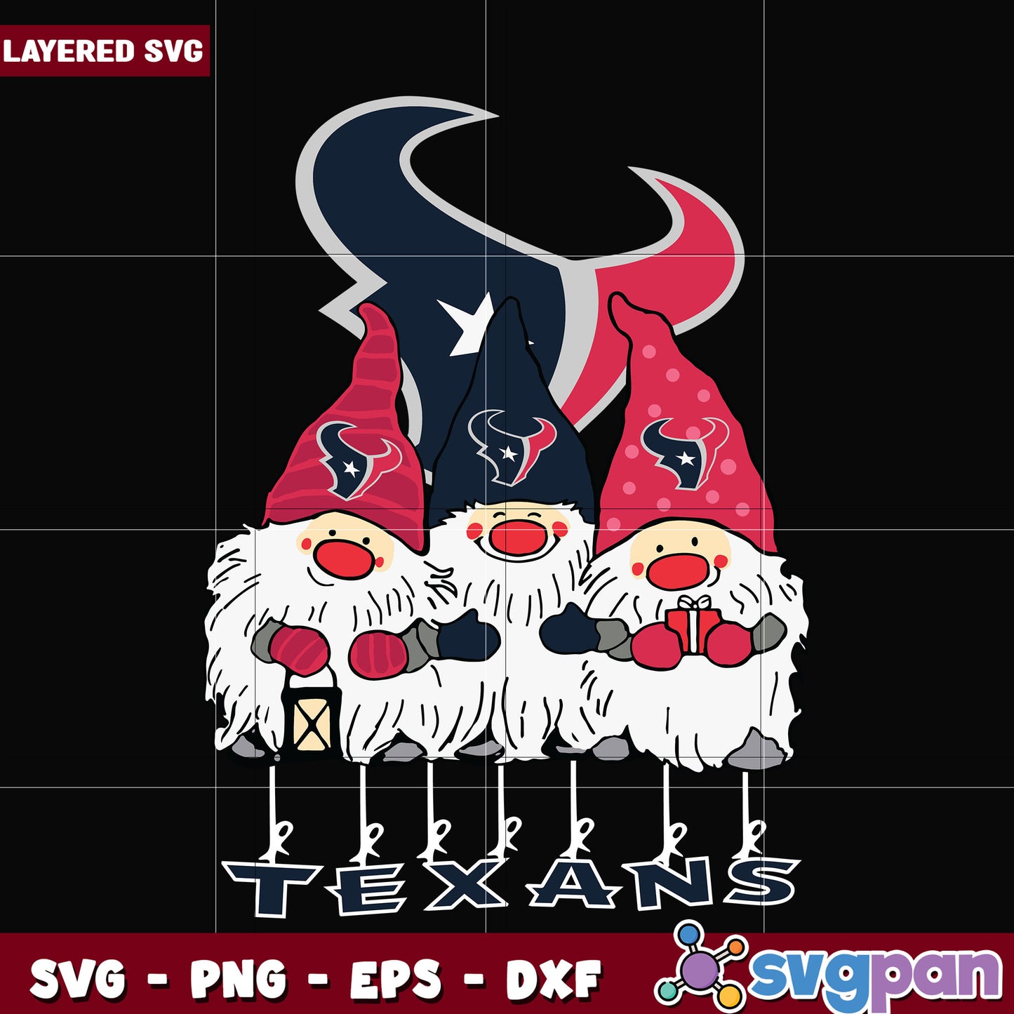 Gnomes Houston Texans svg, nfl scores svg, football texans svg