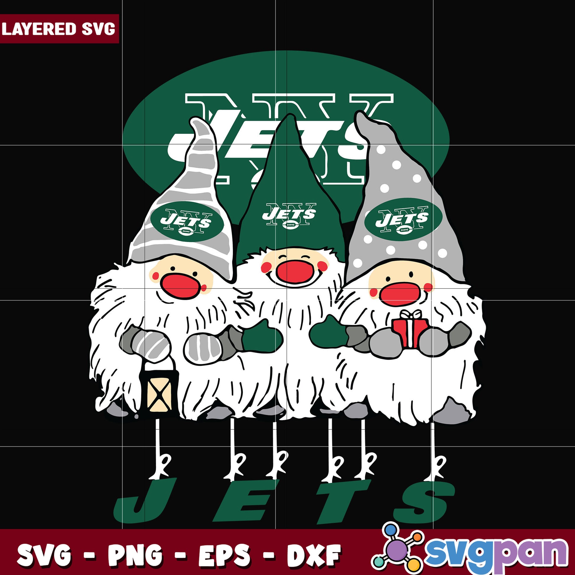 Gnomes New York Jets svg, nfl scores svg, football jets svg