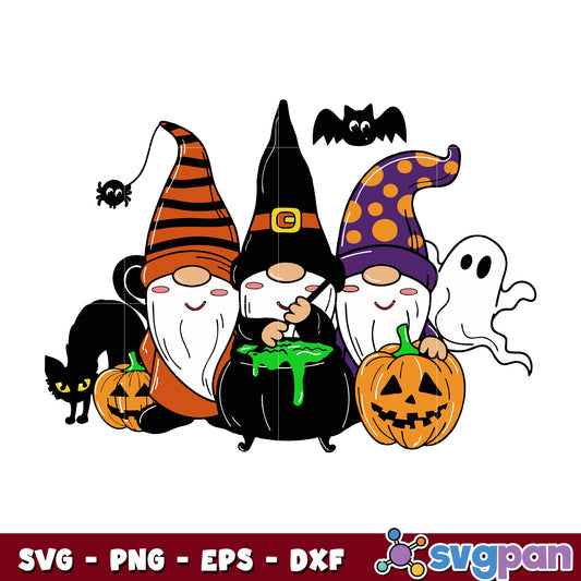 Gnomies Halloween svg