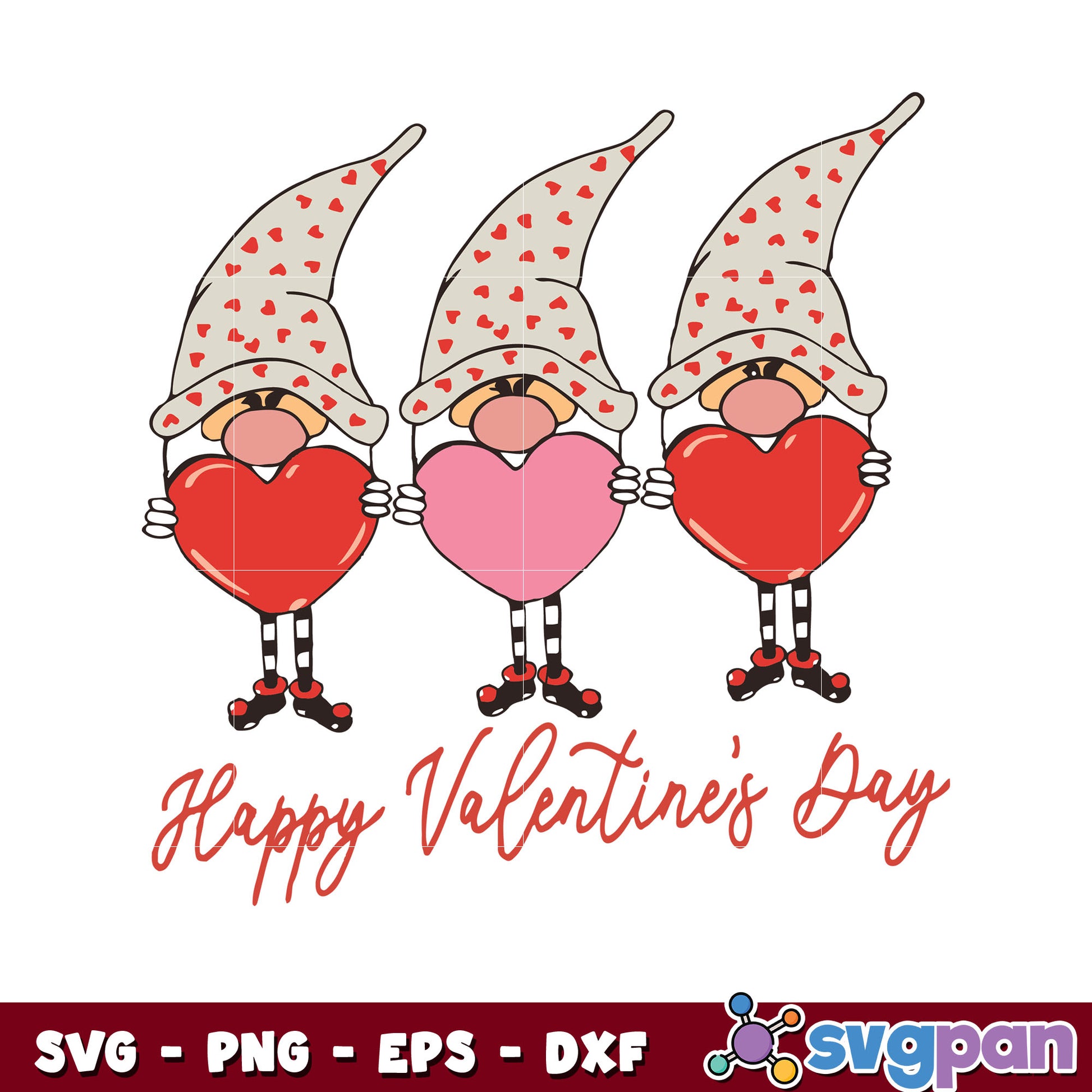 Gnomy happy valentines day svg, happy valentines day svg