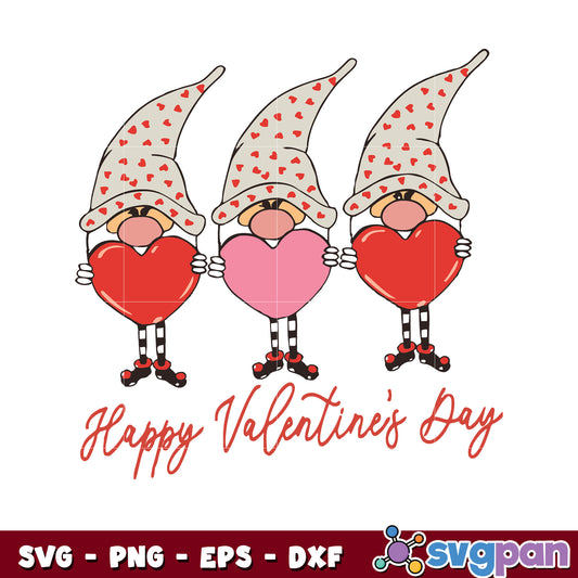 Gnomy happy valentines day svg, happy valentines day svg