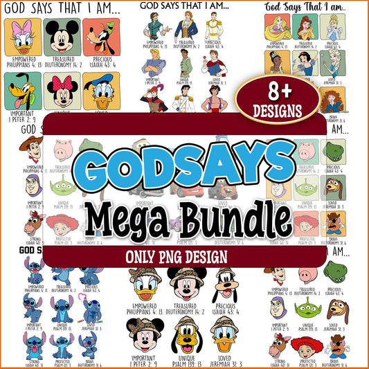 God says message png bundle