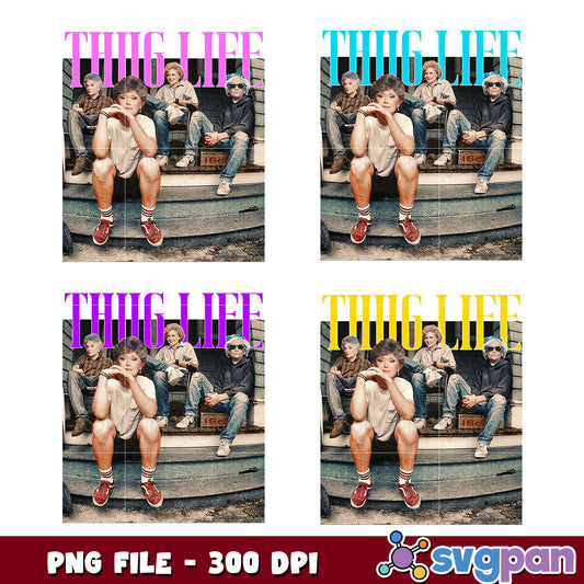 Golden Girls Thug Life PNG Bundle 300 DPI