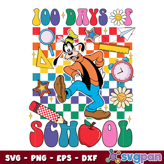 Goofy 100 day of school png