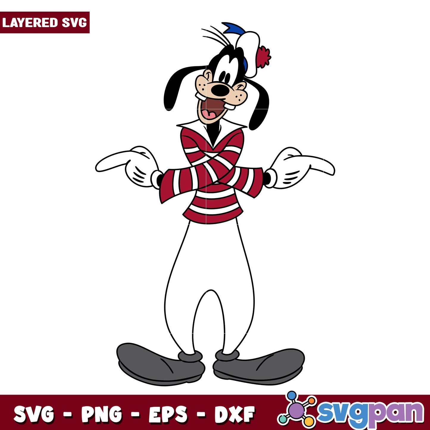 Goofy characters cruise ship design svg, disney characters svg, mickey cartoons svg
