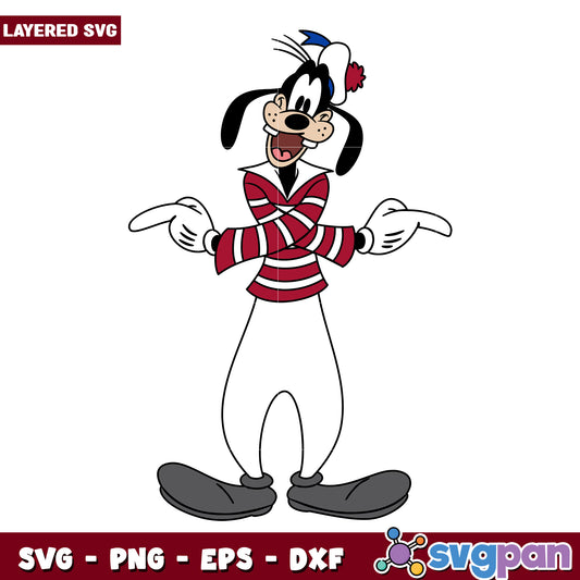 Goofy characters cruise ship design svg, disney characters svg, mickey cartoons svg