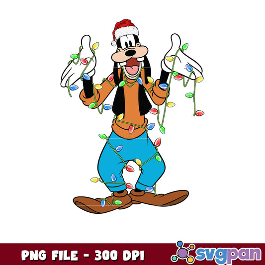 Goofy chirstmas light png, merry christmas​ png, holiday png
