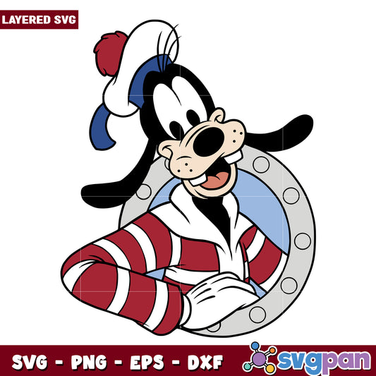 Goofy cruise member design svg, mickey mouse toys svg, disney cartoons svg