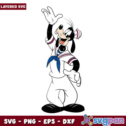 Goofy member in cruise svg, mickey mouse svg, disney mickey mouse svg