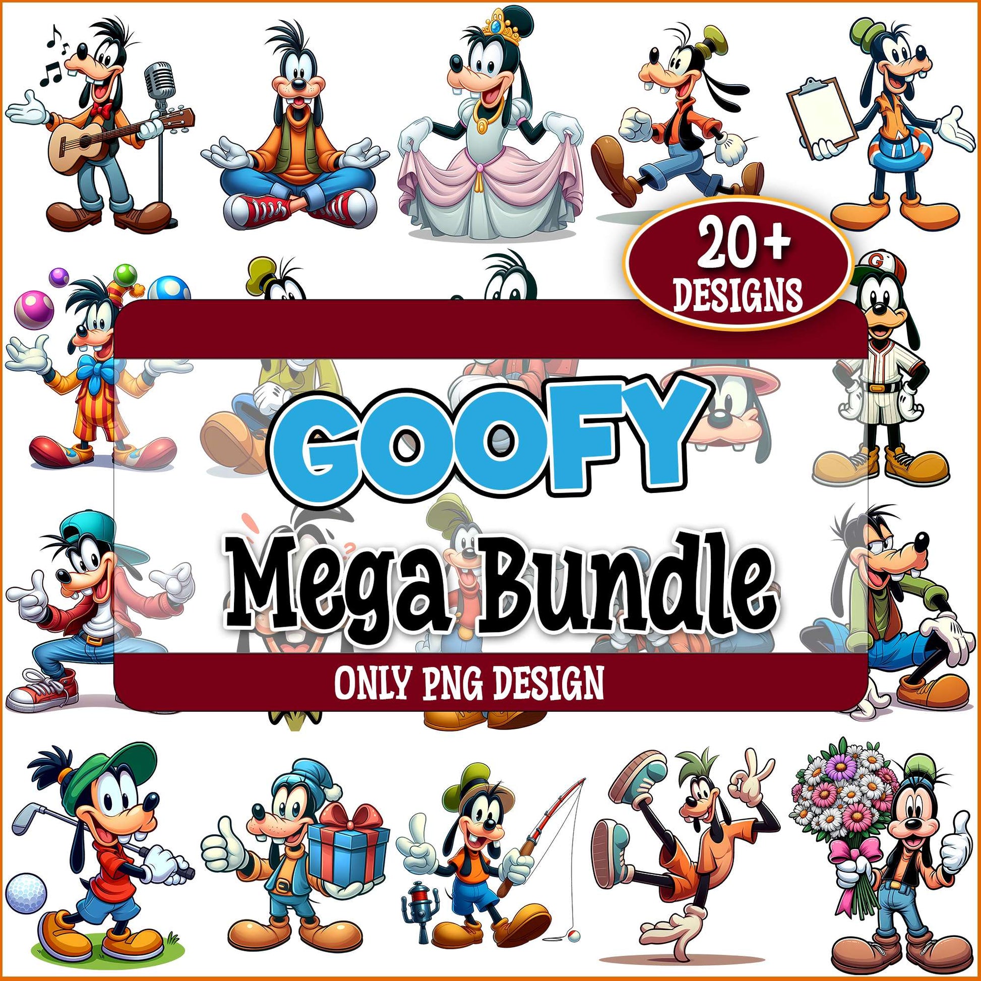 Goofy mickey mouse png bundle