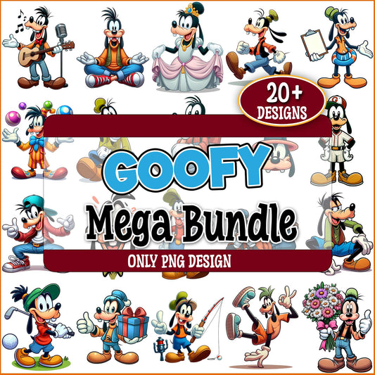 Goofy mickey mouse png bundle