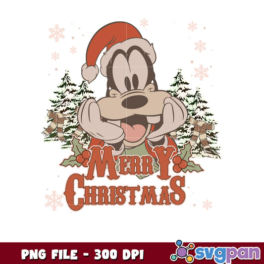 Goofy png, merry christmas​ png, holiday png