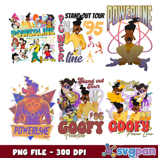 Goofy powerline png bundle