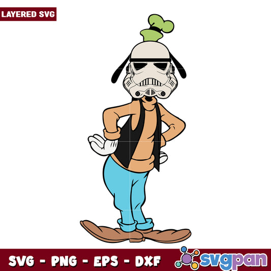 Goofy star wars png, summer time png, disneyland holiday png
