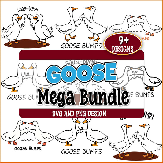 Goose bump duck svg bundle