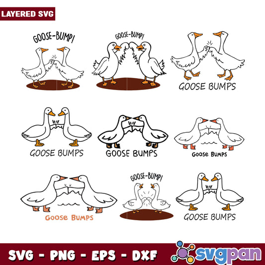 Goosebumps SVG Bundle Layered Designs