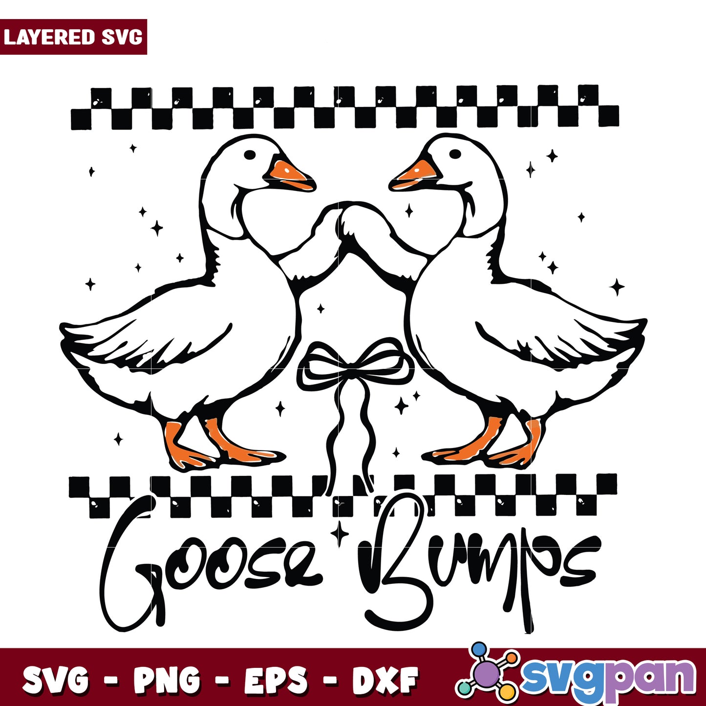 Goose bumps and bow tie svg, goose bumps svg, goose bow tie svg