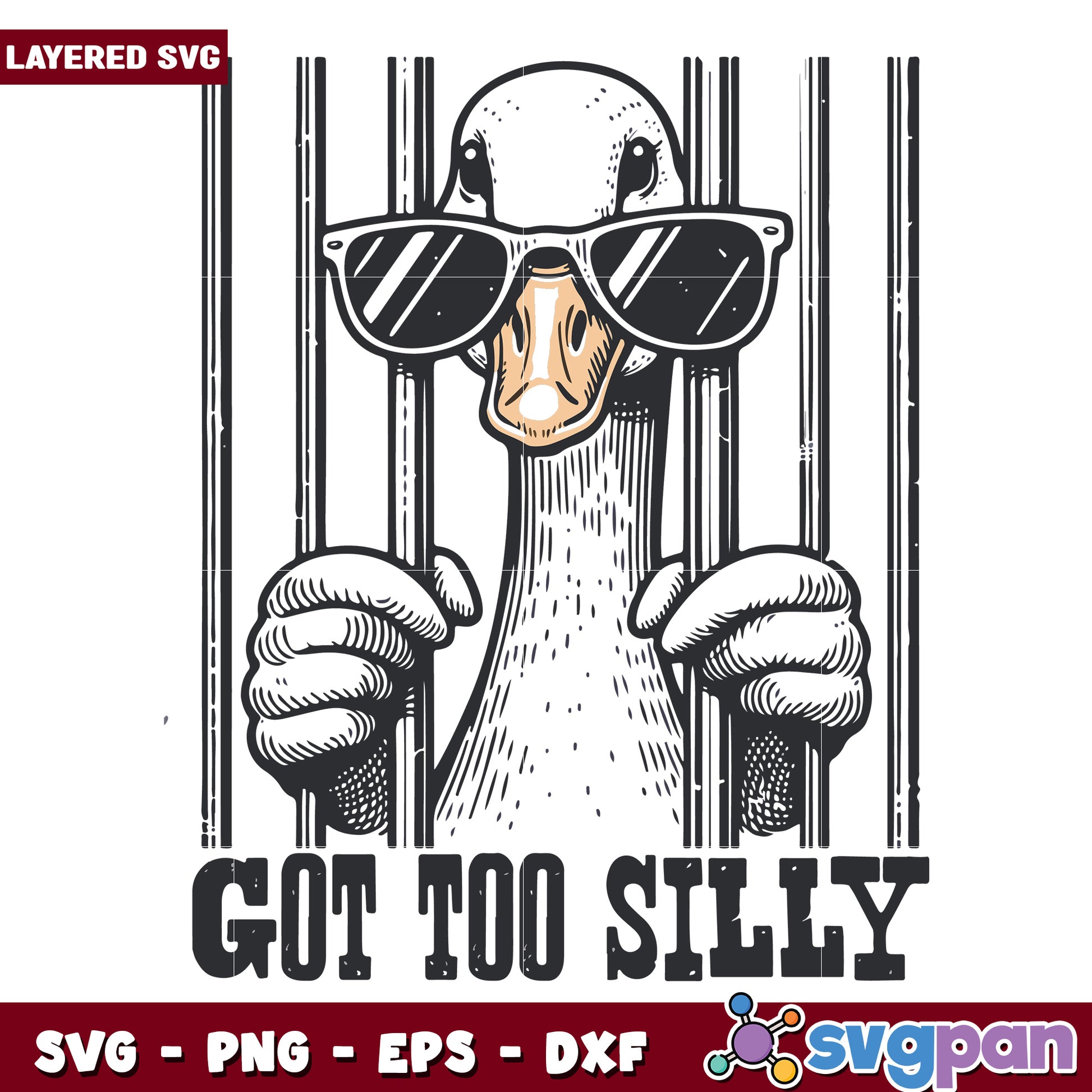 Got too silly svg, golden goose​ svg, goose goose duck​ svg