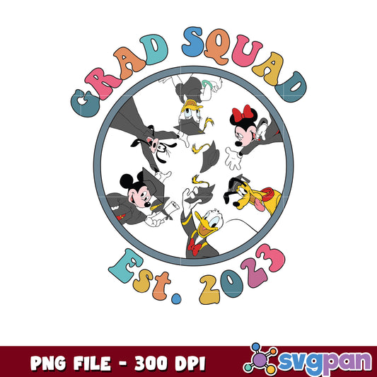 Grad squad est 2023 png, est 2023 grad squad png, graduation squad 2023 png