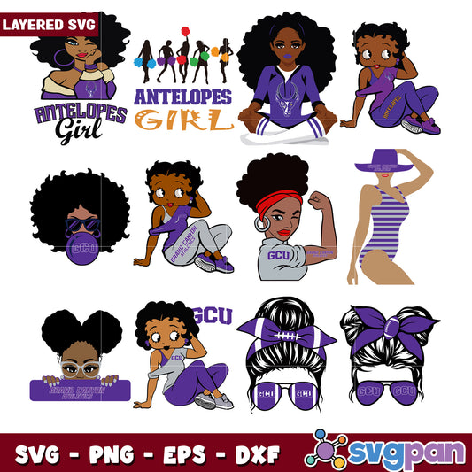 Grand Canyon Antelopes Girls SVG Bundle