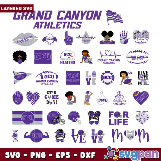 Grand Canyon Athletics SVG Bundle for Creatives