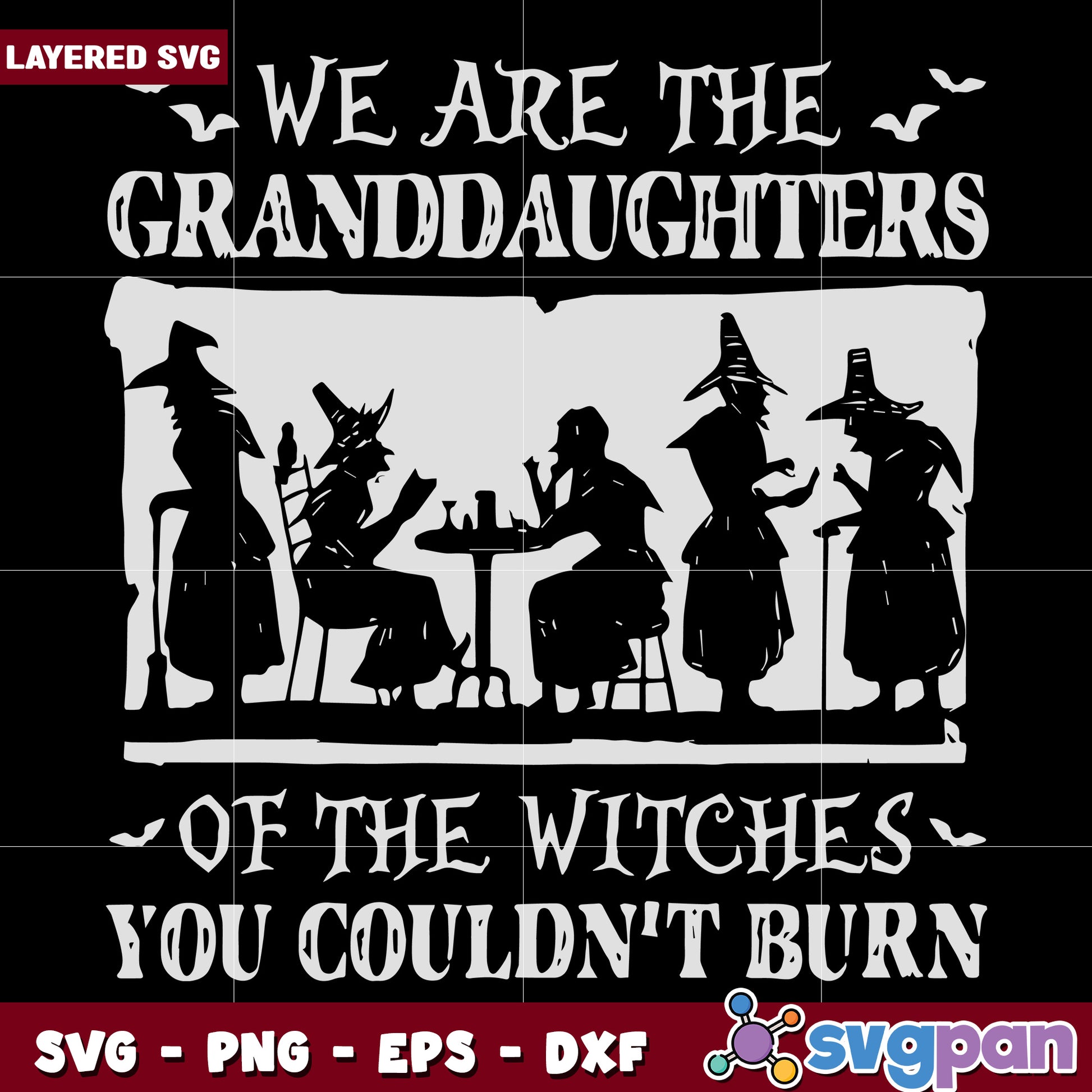 Grand daughters of witches svg, halloween svg, horror movies characters svg