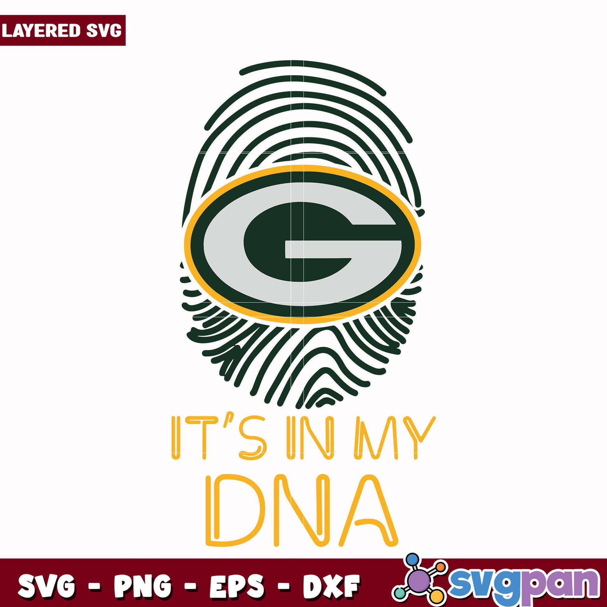Green Bay Packers it's in my DNA svg, nfl scores svg, football packers svg