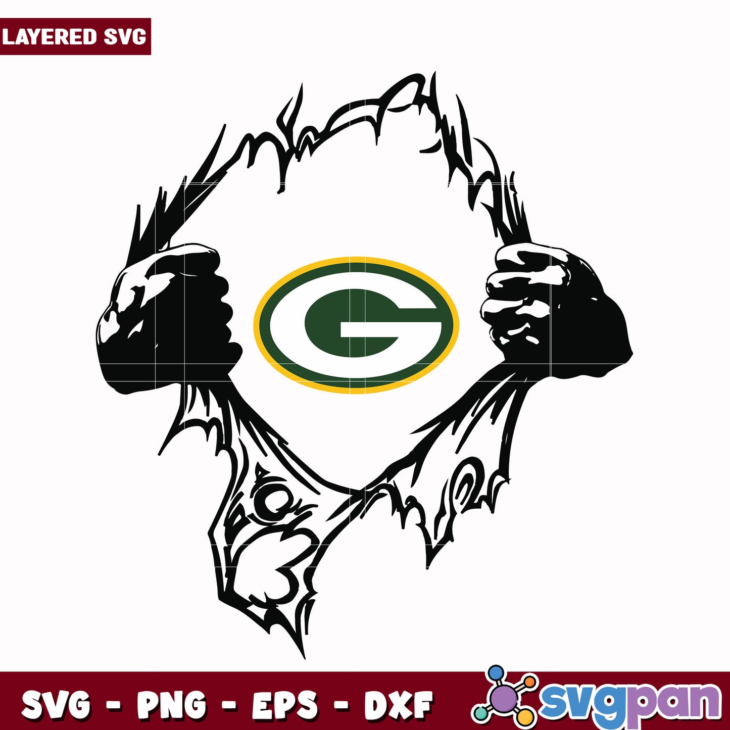 Green Bay Packers superman svg, nfl scores svg, football packers svg