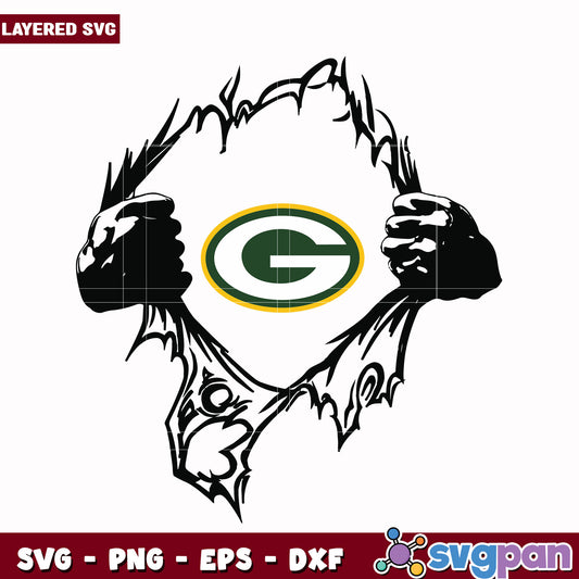 Green Bay Packers superman svg, nfl scores svg, football packers svg