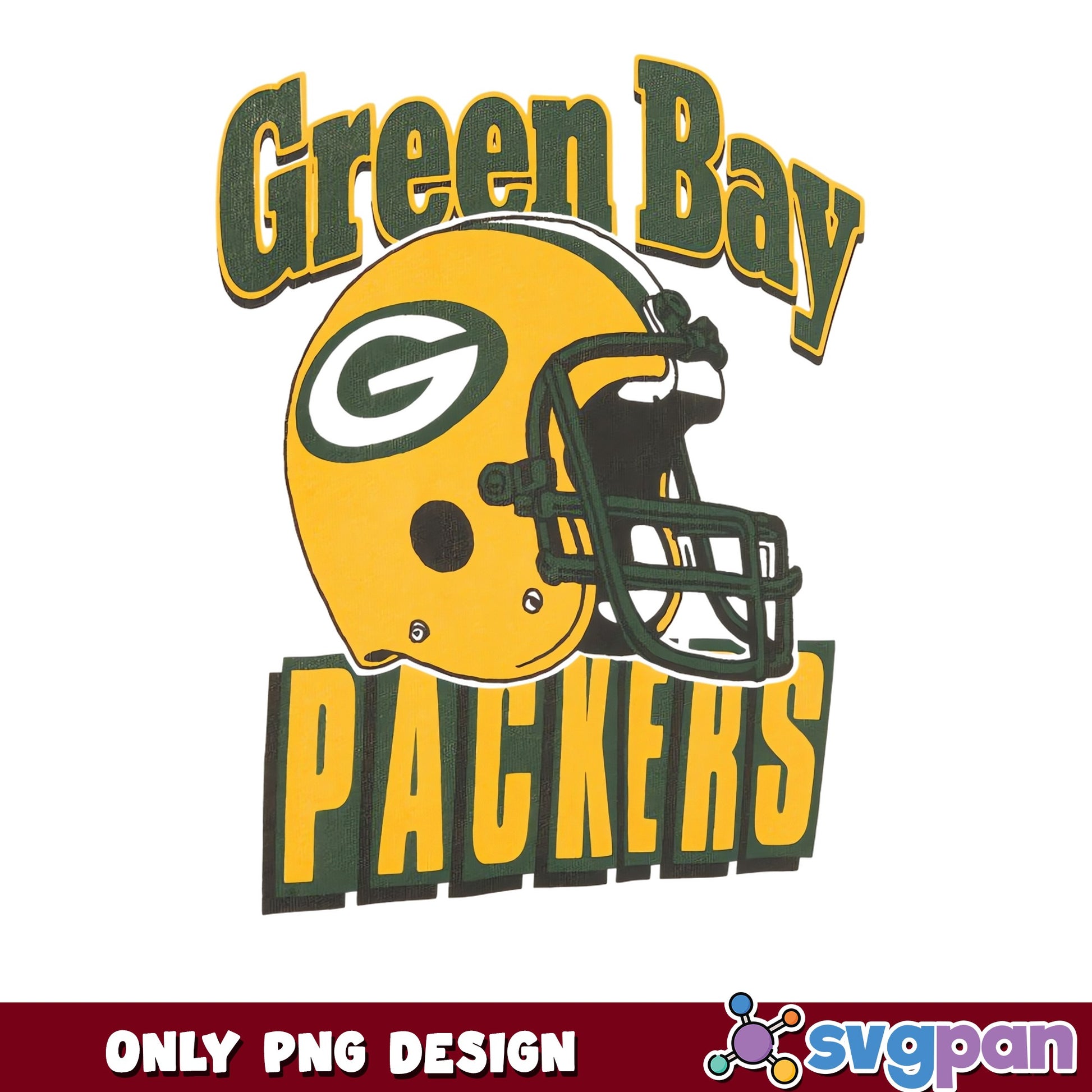 Green Bay Packers PNG, NFL Football Helmet, Packers PNG