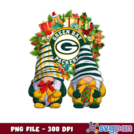 Green bay packers christmas png, list of nfl teams png, chrismas gnome​ png