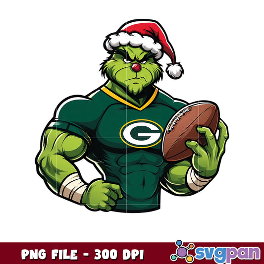 Green bay packers grinch design png, nfl team png, national football league png