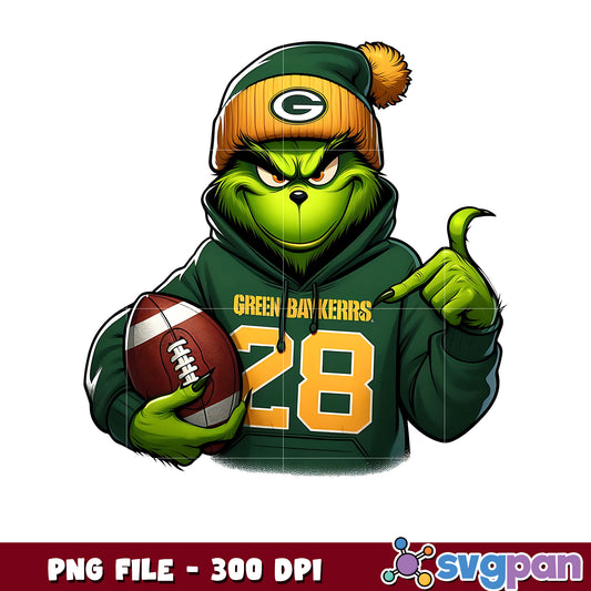 Green bay packers grinch png, nfl power rankings png, nfl plus png