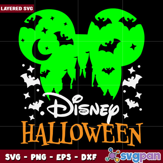 Green disney halloween svg, halloween svg, horror movies characters svg