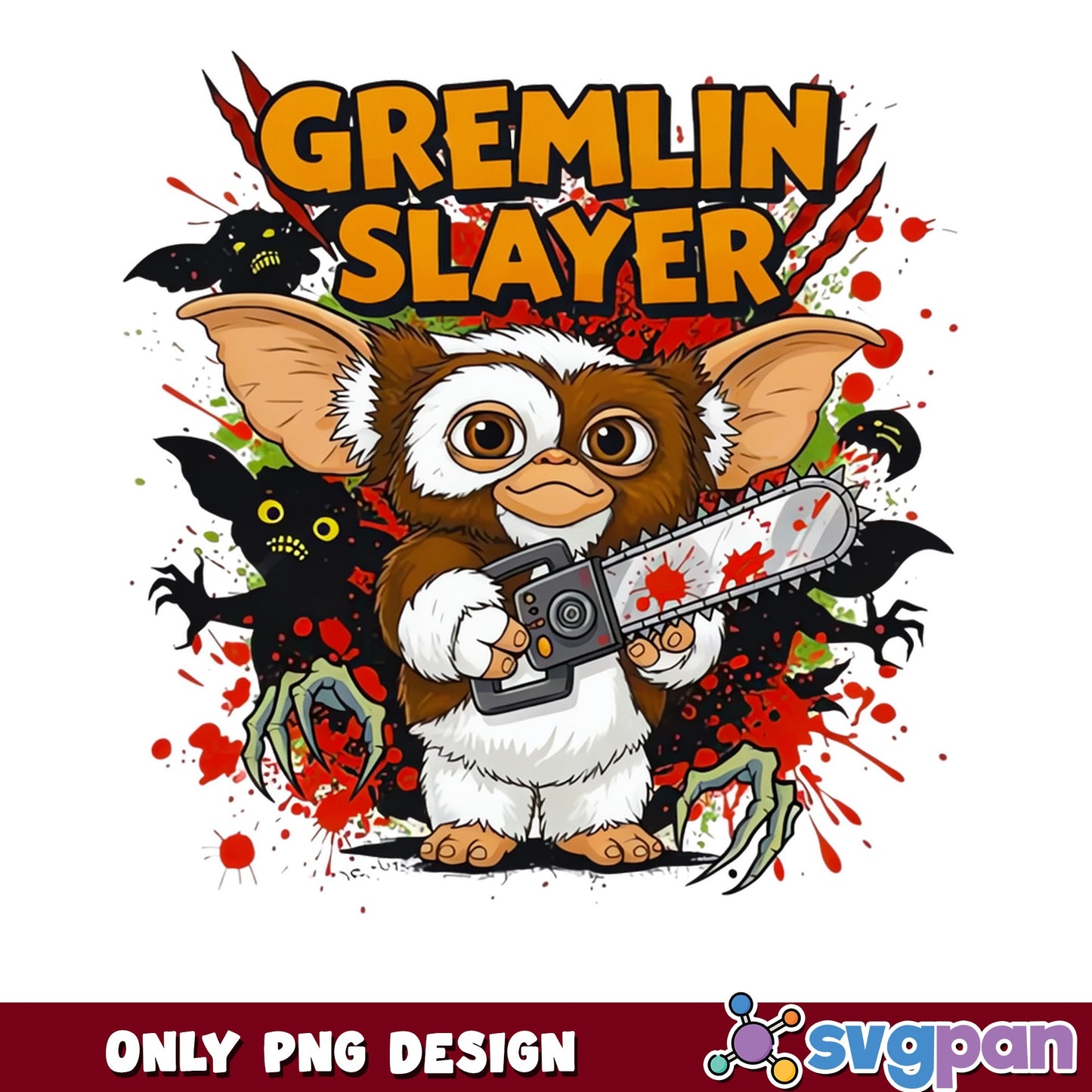 Gremlin Slayer Horror PNG, Gremlins Halloween PNG, Mogwai PNG