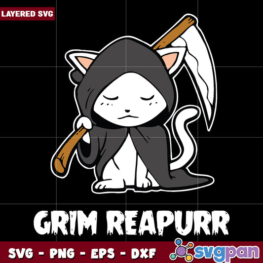Grim reapurr svg, halloween movies​ svg, spirit halloween​ svg